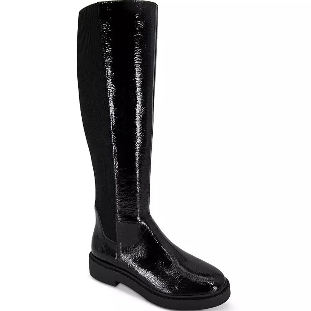Andre Assous Women's Viva Round Toe Patent Boots. 7.5